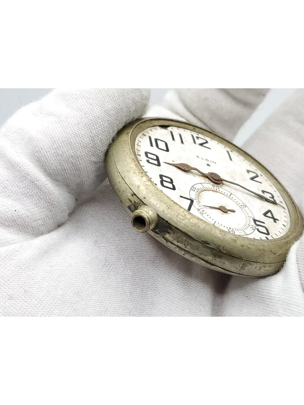 Vintage Elgin Timed To The Star Pocket Watch For Parts 51mm